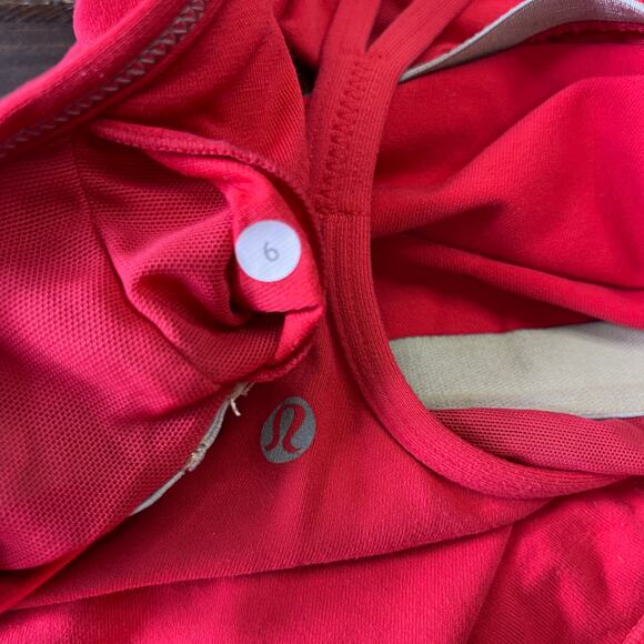Lululemon LOT of 3 Black Red Lavender Tank Top T shirt Athletic Tops Women's 6 - Picture 13 of 13